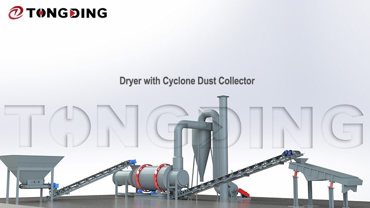 River Sand Dryer with Cyclone Dust Collection